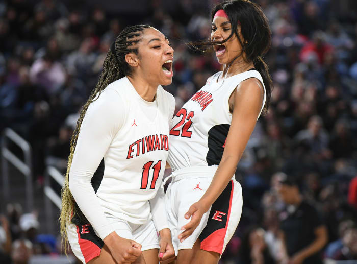 Kennedy Smith, Etiwanda girls basketball, Mykelle Richards